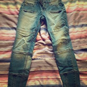 BDG Zipper skinny biker jeans